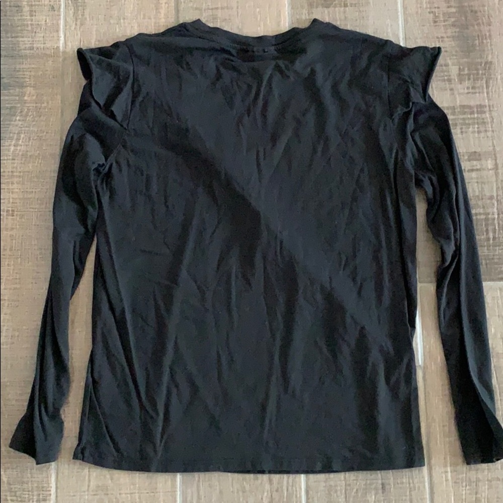 Topshop Ruffle Shoulder Top - Picture 4 of 4